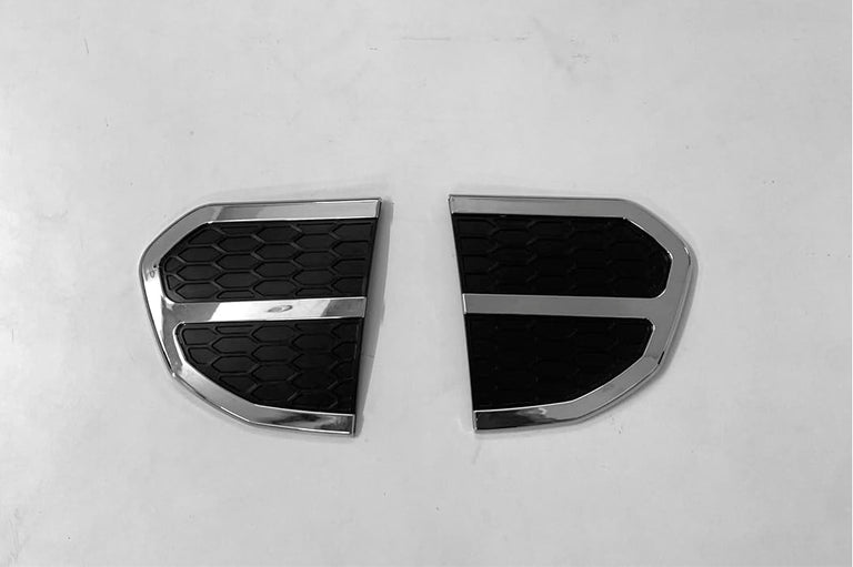 Automaze 2pc Car Air Flow Intake Decorative Side Vent Hood Cover Fender Garnish Compatible For UC Hyryder