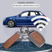 Automaze Metal 4 Button Keyless Key Cover Compatible with Hyundai Cars with 4 Front Buttons, Model A4B