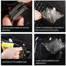 Load image into Gallery viewer, Automaze Garbage Bag for Car, Multipurpose Hanging Car Trash Bags with Smart LED, Waterproof Trash Can for Car Back Seat with 15 PCS Disposable Garbage Bags, Black