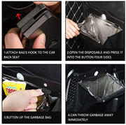 Automaze Garbage Bag for Car, Multipurpose Hanging Car Trash Bags with Smart LED, Waterproof Trash Can for Car Back Seat with 15 PCS Disposable Garbage Bags, Black