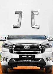 Automaze CN-League Chrome Headlamp Chrome Garnish Cover Compatible For Innova Crysta 2023+ Models