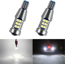 Load image into Gallery viewer, Automaze T15 T16 W6W 912 921, White 6000K Reverse Backup Tail Parking Lights Lamps Rear Wedge Replacement Bulbs Error Free Canbus Plug and Play Bright 3030SMD 12V 24V 12W 2 Pack
