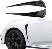 Automaze Car Fender Side Vents in ABS, Decorative Air Flow Intake For Auto Exterior