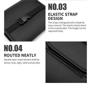 Automaze PU Leather Car Tissue Box, Suitable for Car Headrest, Sun Visor and Armrest Box, Without Tissues