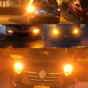 Automaze Signal Lamp T20 Led 7443 W21 5W 7440 WY21W W21W 12V 3030 SMD T25 21 Led P27W For Cars Brake Reverse Light, Turn Signal Lights