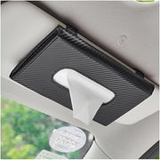 Automaze Carbon Fibre Car Tissue Holder, Sun Visor Napkin Tissue Box, Car Visor Tissue Holder, Interior Car Accessories