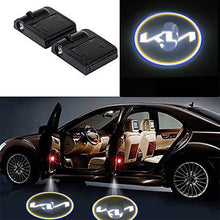 Load image into Gallery viewer, Automaze Wireless Car Welcome Logo Shadow Projector Ghost Lights Kit Set of 2 Compatible (for New K-ia 2022 Logo)
