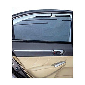 Automaze Car Side Window Roller Sun-Shades Mesh Curtain Blinds, Custom Fit, Set of 4 Pc, Compatible for Kia Carens