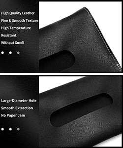 Car Visor Tissue Holder, Tissue Holder for Car, Mask Holder for Car Visor, PU Leather Tissue Box Holder, Wipes Case for Car Visor, Universal Mask Dispenser for Car Napkin Holder for Car Tissue