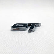 Automaze Chrome Metal GT Logo Car Emblem Premium 3D Badge Auto Racing Sport Sticker Exterior Grand Tourer Decal (Black,Chrome)