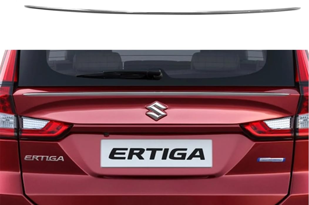 Automaze Cn-League Imported Chrome Rear Trunk Steamer Down Diggy Patti Garnish Compatible for Maruti Suzuki Ertiga 2022+ Models