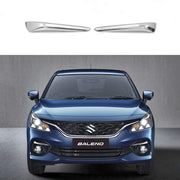 Automaze Cn-League Imported Chrome Front Fog Lamp Garnish Trim Compatible for New Baleno 2022+ Models, Set of 2 Pc
