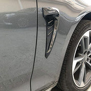 Automaze 2pc Car Air Flow Intake Decorative Side Vent Hood Cover Universal Air Flow Vent Protection Cover