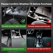 Automaze Car Seat Gap Filler Organizer, Premium Leather Seat Gap Filler for Car Truck SUV, Universal Seat Gap Storage Box, Adjustable Car Seat Storage Box for Phones, Glasses, Wallets, Keys