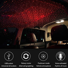 Load image into Gallery viewer, Automaze USB Atmosphere Ambient Star Light LED Decorative Home Full Star Projection Interior Atmosphere Lights for Car Home Party Outdoor (Stars, K5) With Changing Patterns