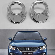 Automaze Cn-League Imported Chrome Front Fog Lamp Garnish Compatible For New Baleno 2022+ Models, Set of 2 Pc