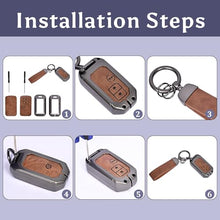 Load image into Gallery viewer, Automaze Metal 3 Button Keyless Key Cover Compatible with Suzuki Cars with 3 Front Buttons, Model C3