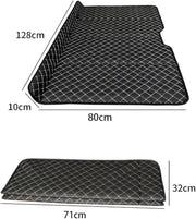 Automaze Non Inflatable Car Bed Mattress for SUV's with Wooden Base, Foldable Sleeping Bed for Kids & Adults Travel Trips Camping Picnic Universal Fit