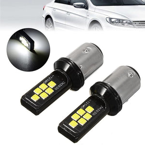 Automaze 1157 BAY15d Red LED Brake Lamp With Advanced 3030 SMD Bright Stop Lamp, Pack of 2