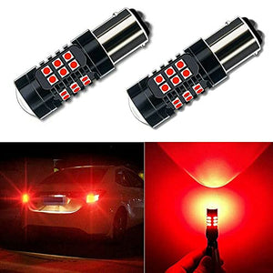 Automaze 1157 LED Brake Light, BAY15D 2057 2357 7528 LED Bulbs, Brightness Tail Brake Lights 12-24V, Canbus Error Free LED Replacement Bulb for Reverse Trunk Cargo 3rd Brake Light, Pack of 2