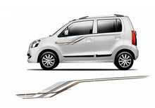Load image into Gallery viewer, Quara Automaze Car Side Decal Full Body Sticker Graphics,Blue-Grey For Maruti Suzuki New Wagon-R 0462