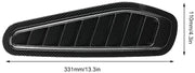 Automaze 2pc Car Air Flow Intake Decorative Scoop Bonnet Vent Hood Cover Universal Air Flow Vent Protection Cover