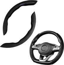 Load image into Gallery viewer, Steering.Cover.Abs.Suede.Black