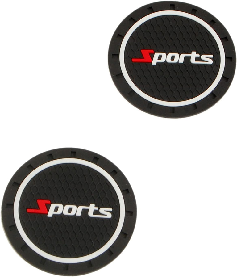 Automaze Silicone Car Cup Holder Non-Slip Mat Inserts, 2.75" Diameter Cup Holder Coaster Mats, Set Of 2 Pc