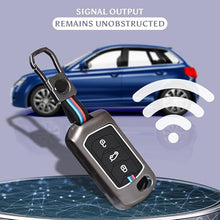 Load image into Gallery viewer, Automazd Metal 3 Button Flip Key Cover Compatible with Mahindra Scorpio, Marazzo | XUV 300, XUV 700 | XUV 400 EV | Bolero | Thar | TUV