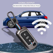 Automazd Metal 3 Button Flip Key Cover Compatible with Mahindra Scorpio, Marazzo | XUV 300, XUV 700 | XUV 400 EV | Bolero | Thar | TUV