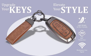 Automaze Metal 4 Button Keyless Key Cover Compatible with Hyundai Cars with 4 Front Buttons, Model D4A