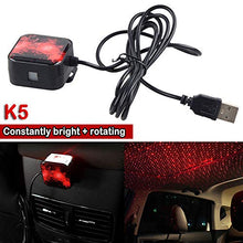 Load image into Gallery viewer, Automaze USB Atmosphere Ambient Star Light LED Decorative Home Full Star Projection Interior Atmosphere Lights for Car Home Party Outdoor (Stars, K5) With Changing Patterns