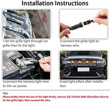 Load image into Gallery viewer, Automaze 4 Pc Grill Light Waterproof Car Led Grille Lights Ultra Bright Raptor Style Grill Light Universal for Car, Truck, SUV