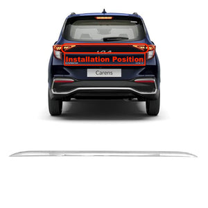 Automaze Cn-League Imported Chrome Rear Trunk Steamer Diggy Patti Garnish Compatible for Kia Carens All Models