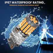 3156 T25 Canbus LED Bulb IP67 waterproof design with durable and moisture-proof build