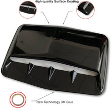 Load image into Gallery viewer, Automaze Hood Scoop Car Hood Vent Universal Air Intake Grille Inlet Trim Decor Cover Turbo Bonnet Vent Cover Accessory (Black)