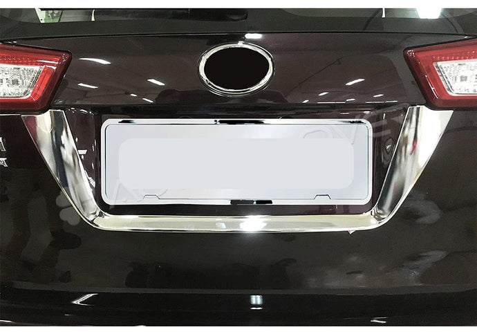 Automaze CN-League Chrome Garnish Rear License U Cover Compatible for Innova Crysta 2016-2020 Models