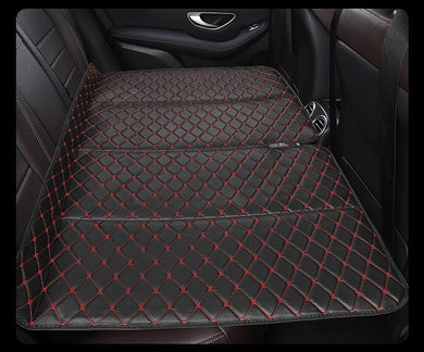 Automaze Non Inflatable Car Bed Mattress for SUV's with Wooden Base, Foldable Sleeping Bed for Kids & Adults Travel Trips Camping Picnic Universal Fit
