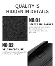 Automaze PU Leather Car Tissue Box, Suitable for Car Headrest, Sun Visor and Armrest Box, Without Tissues