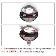 Load image into Gallery viewer, Automaze Universal Fit Car Exhaust Tail Muffler Tip Show Pipe 76mm, Curved Oval, Stainless Steel