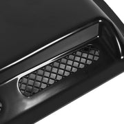 Automaze Glossy Black Engine Hood Air Vent Cover Bonnet Trim Universal for Car Modification