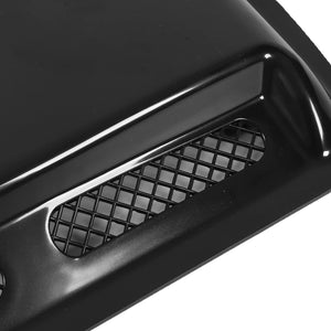 Automaze Glossy Black Engine Hood Air Vent Cover Bonnet Trim Universal for Car Modification