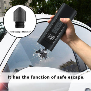 Automaze Portable Air Compressor Smart Tire Inflator- 150psi Cordless Mini Rechargeable Electric Digital Air Pump with Led Light for Car Tires, Bikes, Motorcycles, Balloons, Balls