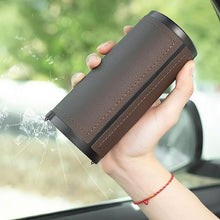 Load image into Gallery viewer, Automaze PU Leather Plus ABS, Car Cylindrical Cup Holder Tissue Holder Box with 3 Ply 40 Pulls Tissues (Brown)