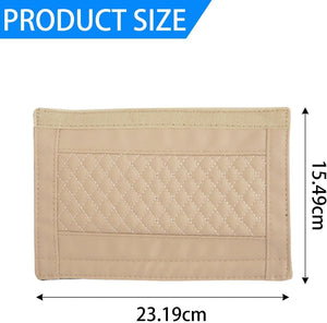 Automaze Soft Seat Belt Pad for Car, 2 Pack Leather Seatbelt Cover Cushions, Shoulder Strap Pads for Cushioned Driving, Car Interior Accessories (Beige)