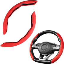 Load image into Gallery viewer, Steering.Cover.Abs.Suede.Red