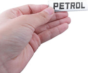 Automaze Petrol Emblem 3D Metal Car Badges Emblems Trunk Rear Fender Emblem compataibe with Tailgate Side Sticker Badge Car Decals (Chrome Color)