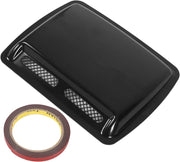 Automaze Glossy Black Engine Hood Air Vent Cover Bonnet Trim Universal for Car Modification
