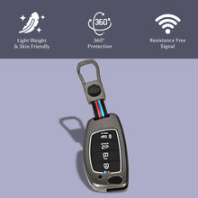 Load image into Gallery viewer, Automaze Metal 4 Button Flip Key Cover Compatible with Hyundai Cars With 4 Front Buttons, Model B4A