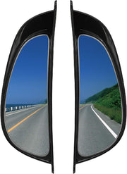 Automaze 3R Car SUV Side View Mirror Wide Angle Blind Spot Mirror Auto Exterior Rearview Mirrors With Convex Clean Surface Stick on B-Pillar for Rear Seat Passengers Set of 2